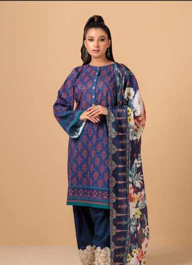 VIVID FLORAL - 3 PC | Bonanza Satrangi